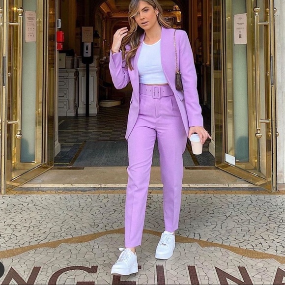 Zara high waisted belted pants - Picture 7 of 14